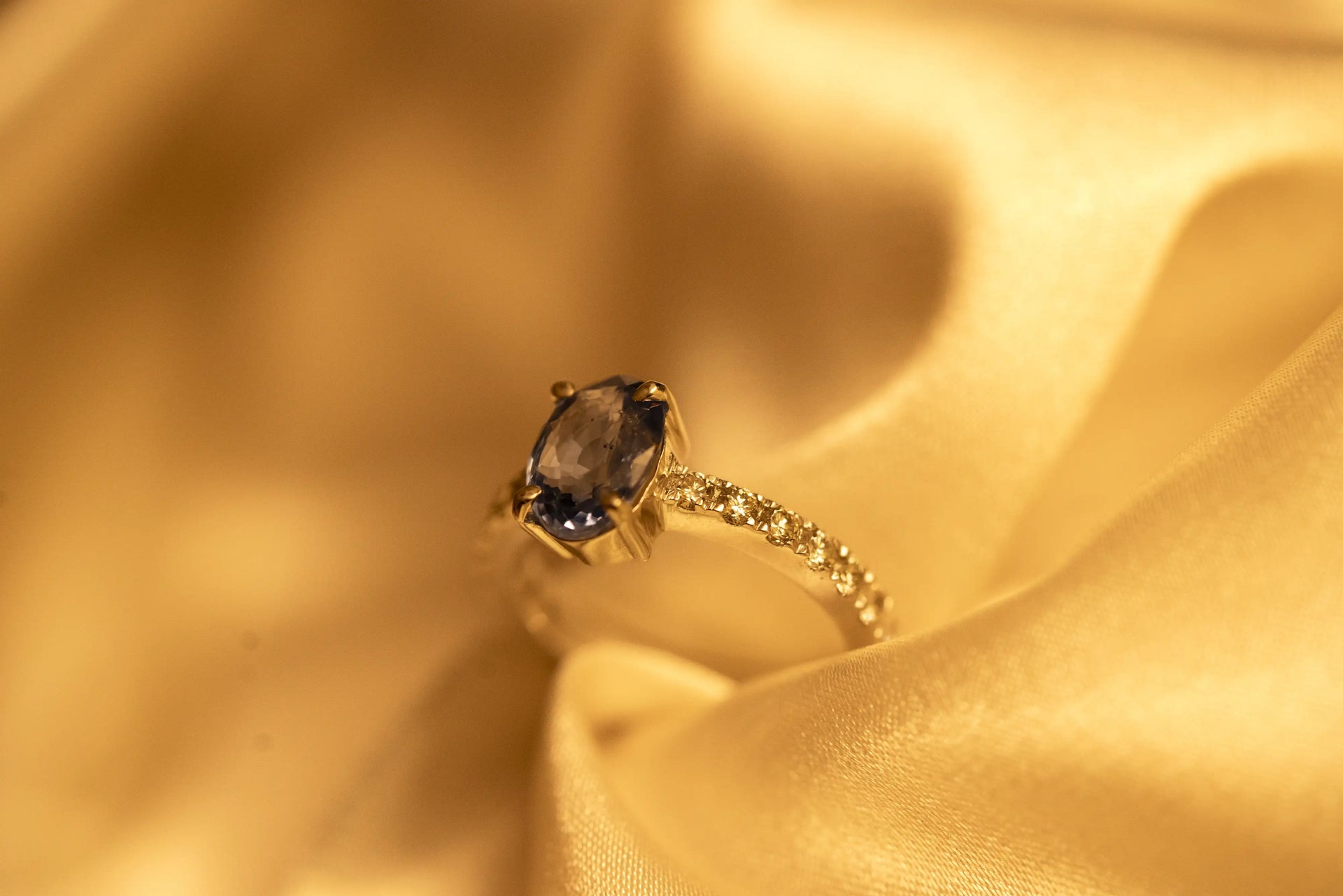 Blue Sapphire and Diamond Ring – fudge&k