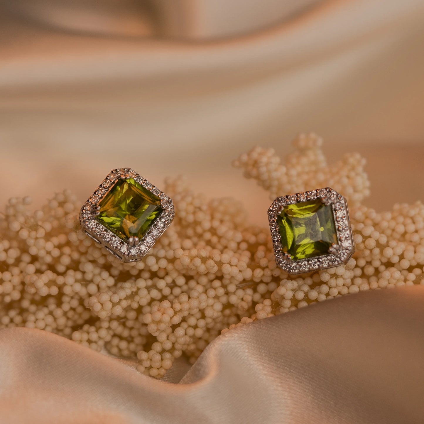 Peridot Studs