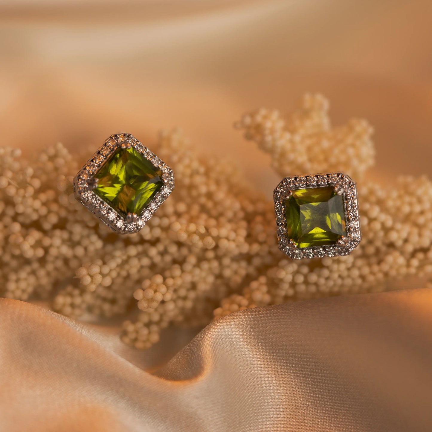 Peridot Studs