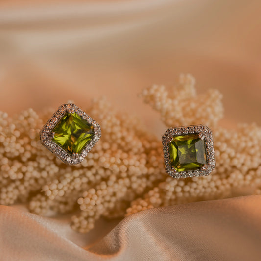 Peridot Studs